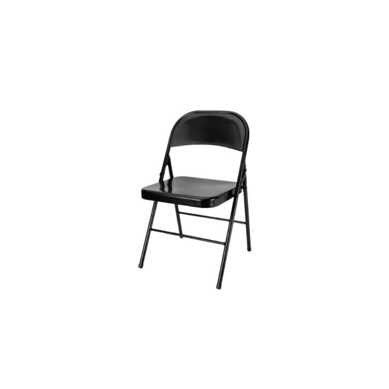 Black Mainstays folding chair